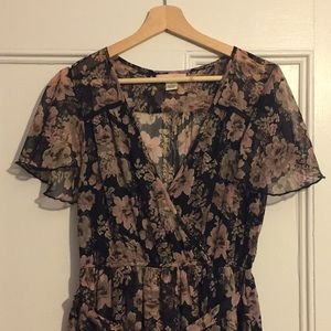 Band of gypsies floral wrap dress. Worn once